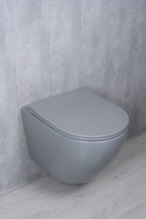 Унитаз подвесной Tornado Gid Tr2122TF-Lgm 62259Y серый матовый 49x36x36